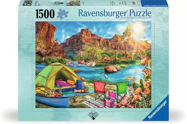120010074 - RAVENSBURGER 1500PC - CANYON CAMPING