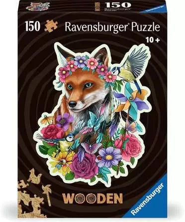 175123 - RAVENSBURGER 150PC - COLORFUL FOX - WOODEN PIECES