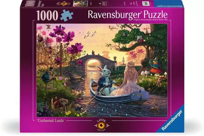 120001706 - RAVENSBURGER 1000PC - LOOK AND FIND - ENCHANTED LANDS