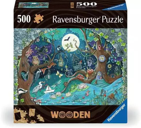 175161 - RAVENSBURGER 500PC - FANTASY FOREST - WOODEN