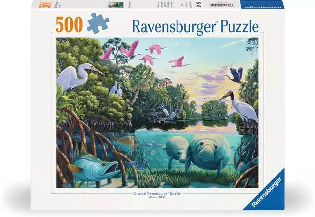 120000440 - RAVENSBURGER 500PC -MANATEE MOMENTS