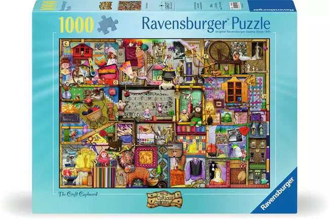 120003014 - RAVENSBURGER 1000PC - NO. 2 CURIOUS CUPBOARDS - THE CRAFT CUPBOARD