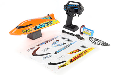 Jet Jam V2 12" Self-Righting Pool Racer Brushed RTR, Orange