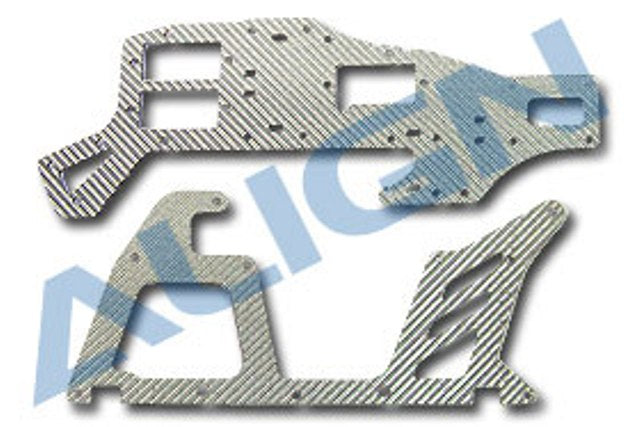 Align H1209 T-Rex 450 CF Upper/Lower Main Frame,Slver