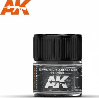 Real Colors Acrylic Lacquer Paint 10ml RAL7021 Schwarzgrau-Black