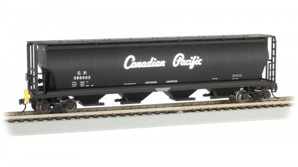 Bachmann 73804 HO Cylindrical Grain Hopper with Flashing End of Train Device - Canadian Pacific #386502
