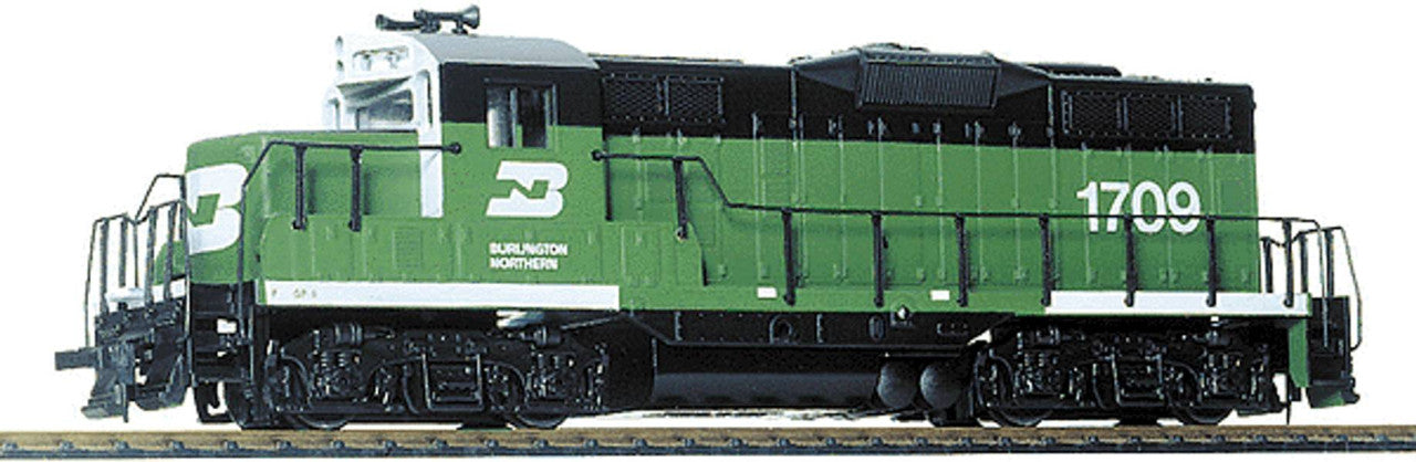 Walters 931-101 EMD GP9M - Standard DC -- Burlington Northern #1709 (green, white)
