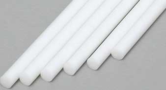 Styrene Rod .080" (6) By EVERGREEN SCALE MODELS