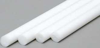 Styrene Rod .125" (1/8") (4) By EVERGREEN SCALE MODELS