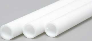 Styrene Tube 1/4 .250 (3) By EVERGREEN SCALE MODELS