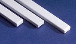 Styrene 6x6 HO Strips (10) By EVERGREEN SCALE MODELS