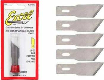 #19 Angled Edge Blades (5) (XAC219) By EXCEL