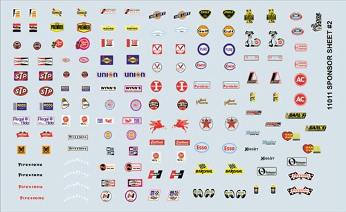 Gofer Racing 11011 1/24-1/25 Manufacturer Sponsor Logos #2