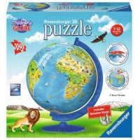 123391 - RAVENSBURGER 3D - GLOBE POUR ENFANTS/CHILDREN'S GLOBE - FRENCH