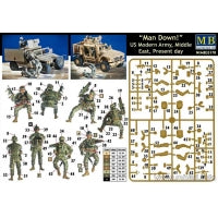 MASTER BOX 1/35 Man Down! US Modern Army, Middle East, Present day