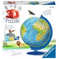 123384 - RAVENSBURGER 3D - CHILDREN'S WORLD GLOBE - ENGLISH