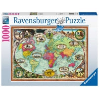 169955 - RAVENSBURGER 1000PC - BICYCLE RIDE AROUND THE WORLD