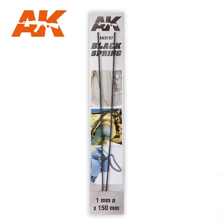 AK Interactive Black Spring 1mm