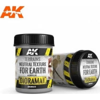 Diorama Series: Acrylic 250ml Bottle Terrains Neutral Texture