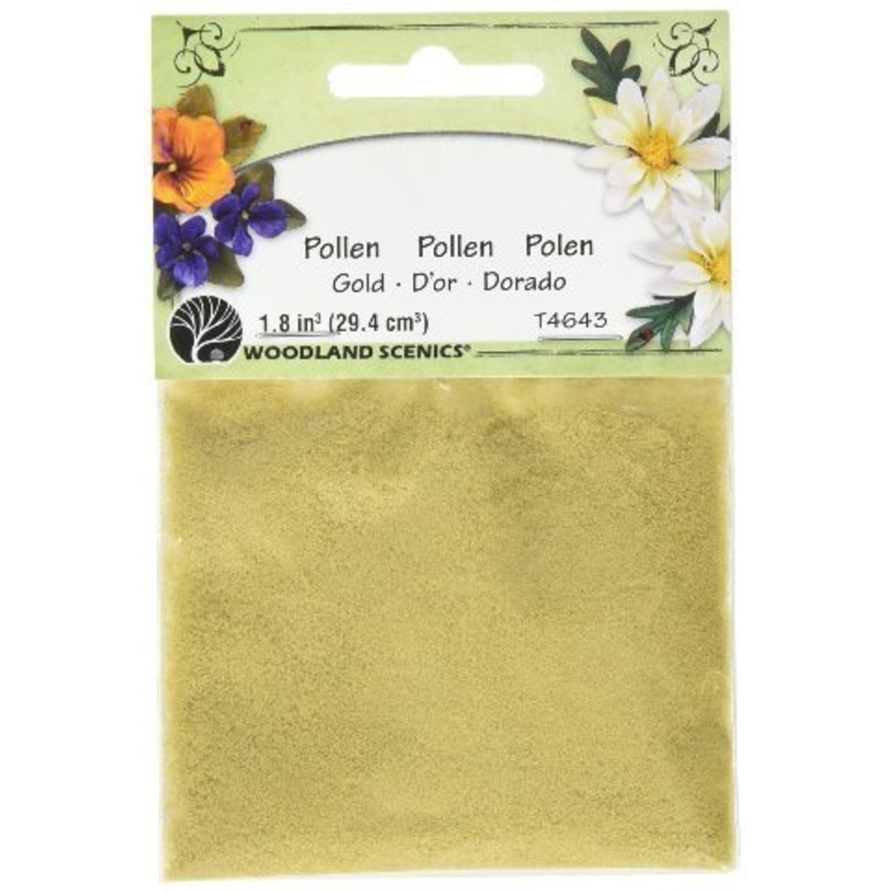 WOODLAND SCENICS - Paper Flower Pollen, Gold/1.8