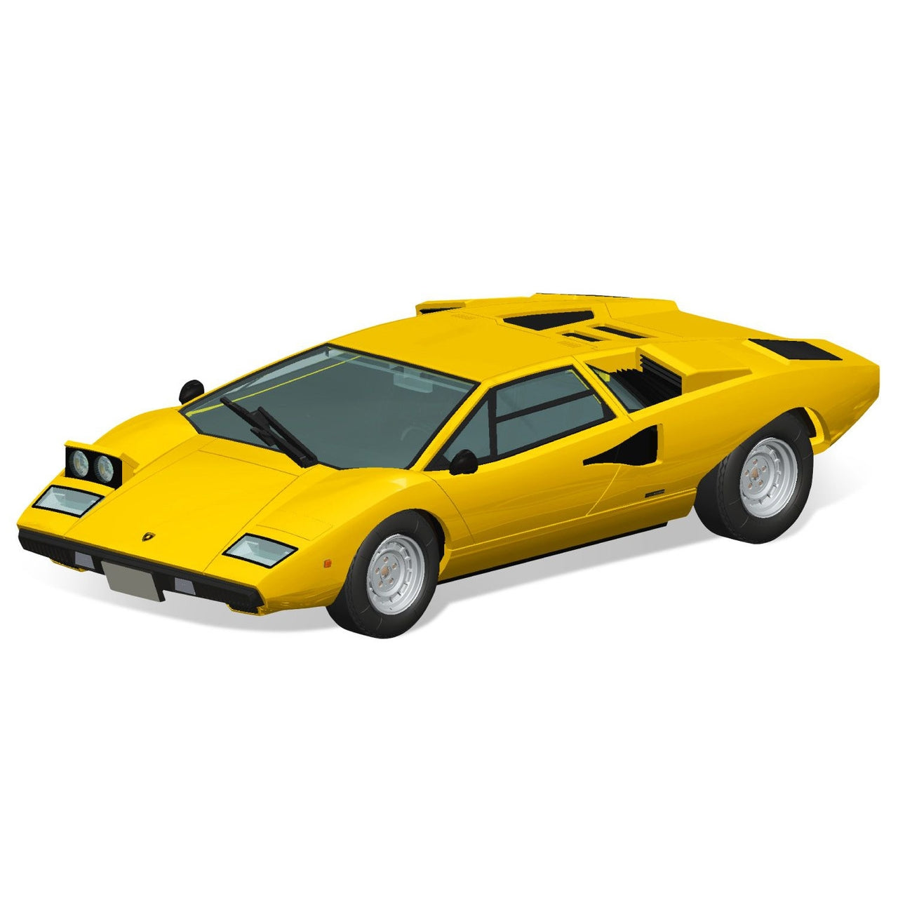 06535 Aoshima 1/32 SNAP KIT #20-C Lamborghini Countach LP400(Orange)