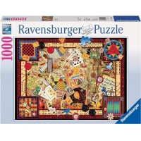 120006558 - RAVENSBURGER 1000PC - VINTAGE GAMES
