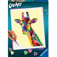 289936 - RAVENSBURGER - CREART - PAINT BY NUMBERS - FUNKY GIRAFFE 10X12