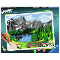 201556 - RAVENSBURGER - CREART - PAINT BY NUMBERS - MOUNTAIN VIEW 12X16
