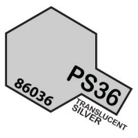 PS-36 Spray Polycarbonate Transparent Silver 3oz