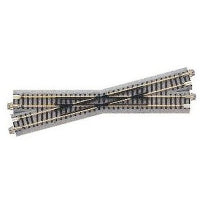 Kato 20-301, N Scale Unitrack Right Hand Crossing, 7 5/16" 186mm, 15 Degrees