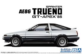 Toyota AE86 Sprinter Trueno GT-APEX '85 by Aoshima