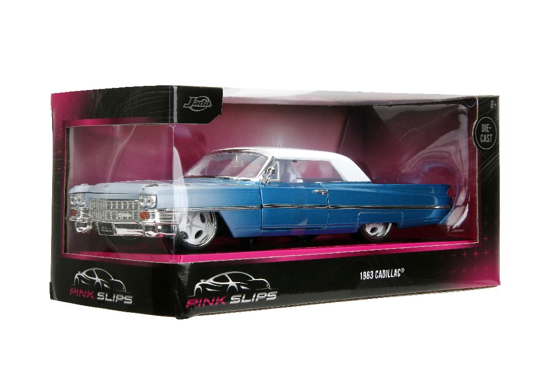 Jada 1/24 "Pink Slips" 1963 Cadillac - Candy Blue Gradient