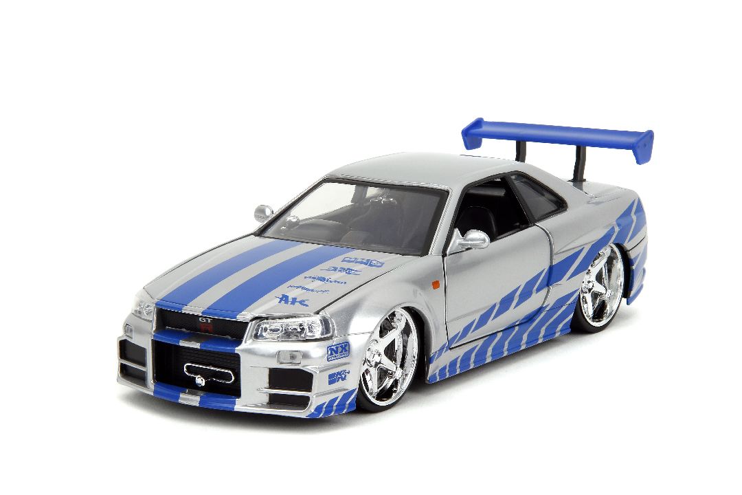 Jada 1/24 "Fast & Furious" Brian's Nissan Skyline GT-R (R34)