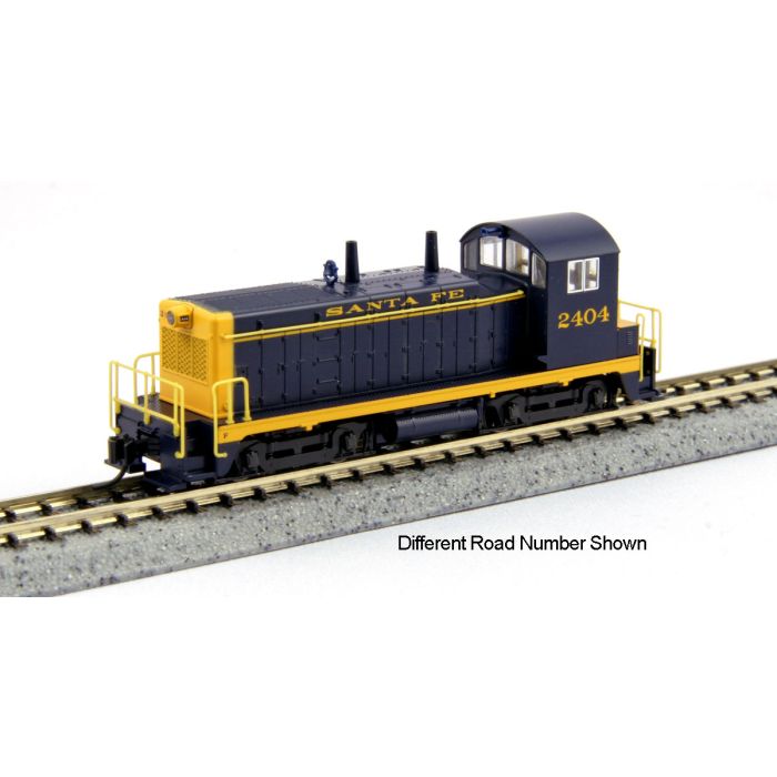 Kato 176-4375, N Scale EMD NW2 Switcher, Standard DC, Santa Fe ATSF #2414