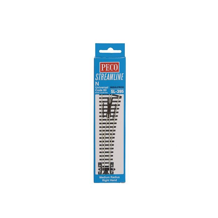 PECO SL-395 N Code 80 RH Medium Radius Turnout