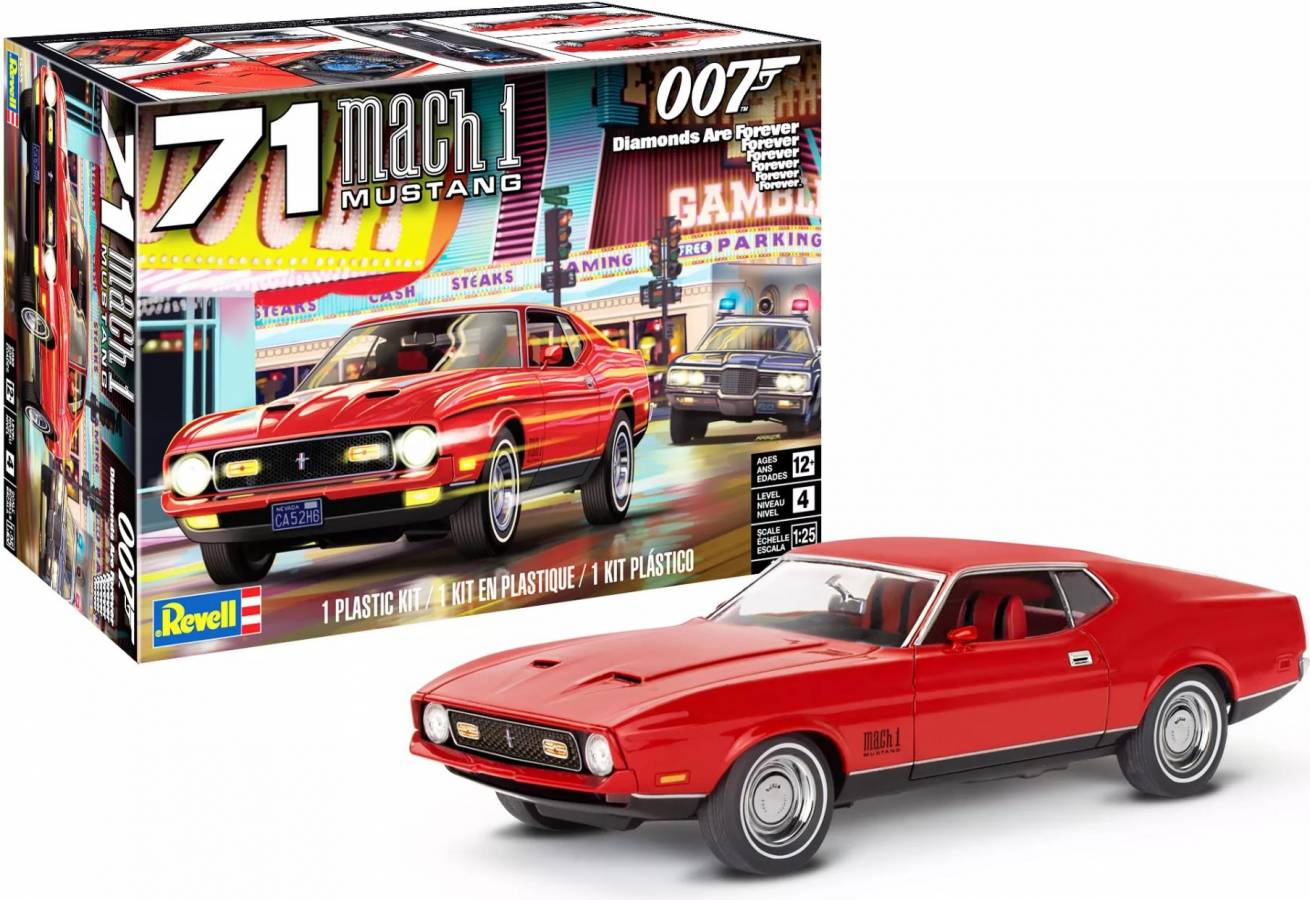 Revell 4555 1/25 71 Mustang Mach 1 "James Bond" 007 Diamonds Are Forever
