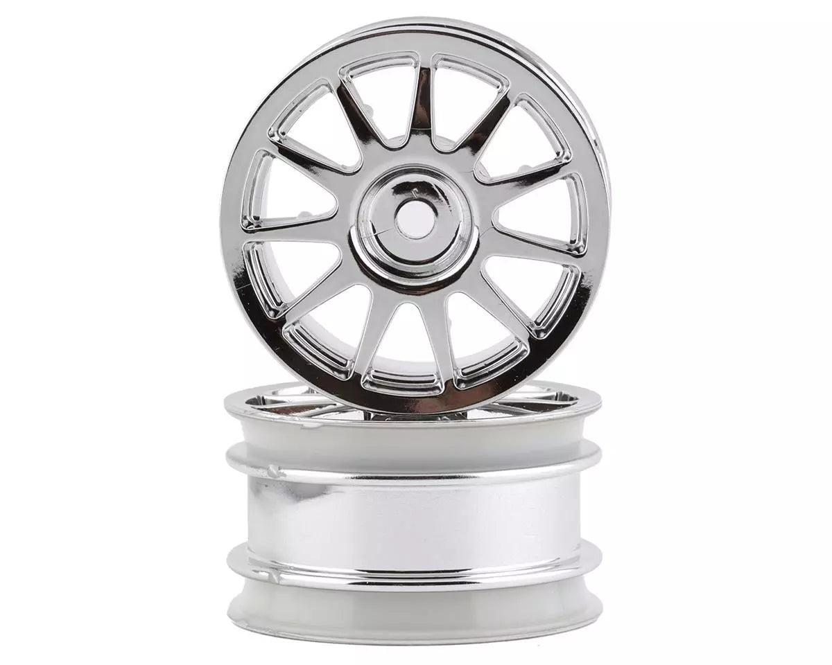 Tamiya m-chassis 11 spoke wheels chrome X2