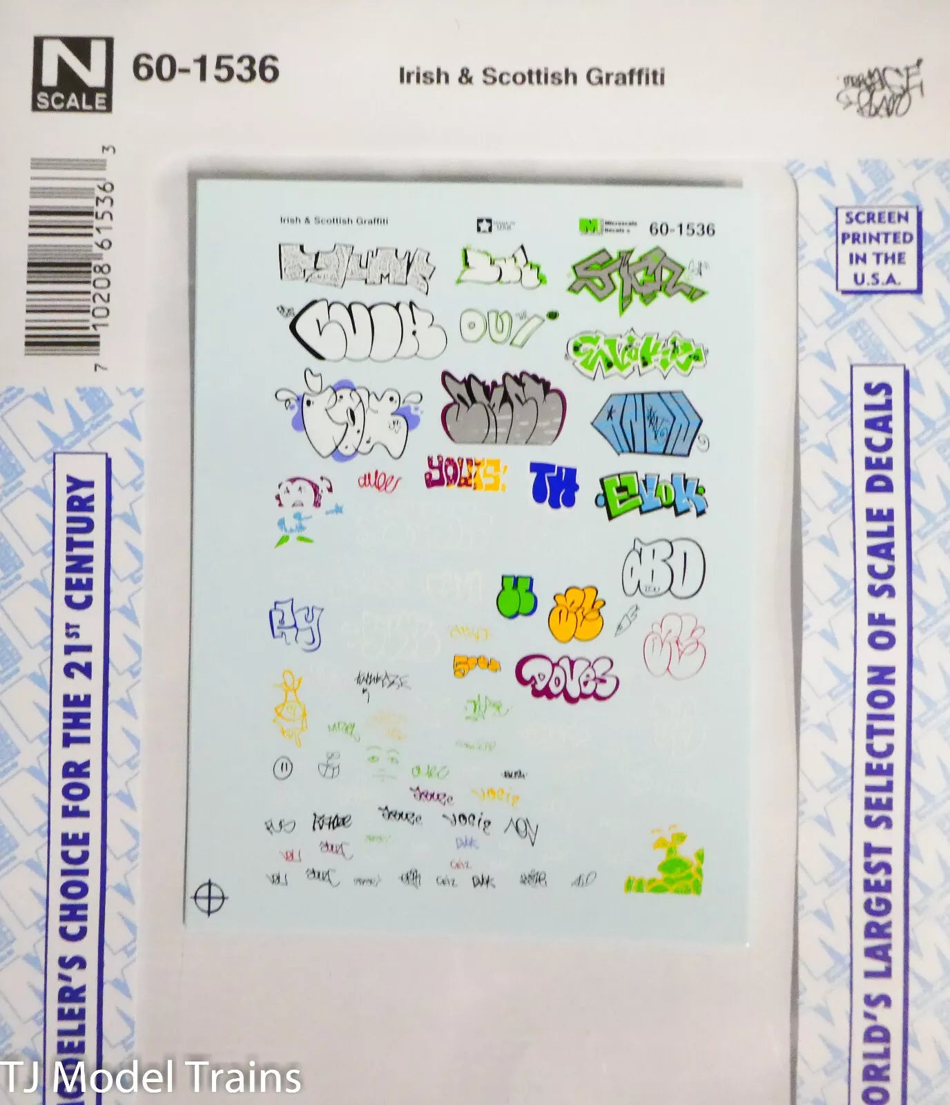 Microscale 60-1536 Irish & Scottish Graffiti (Decal Sheet)