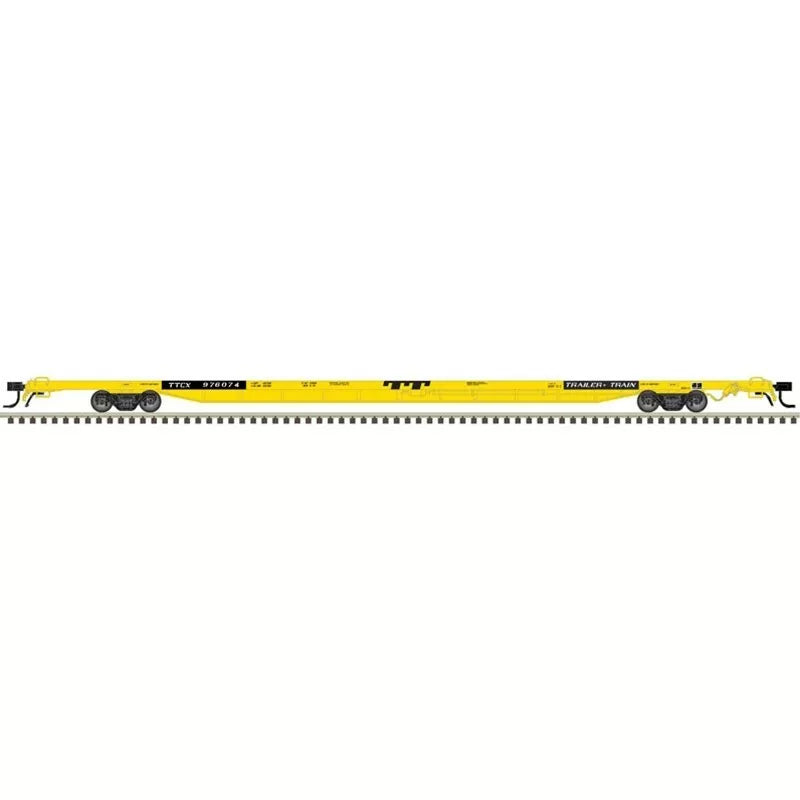 Atlas 50004440 N ACF 89' 4" Intermodal Flatcar Trailer-Train TTCX 976065