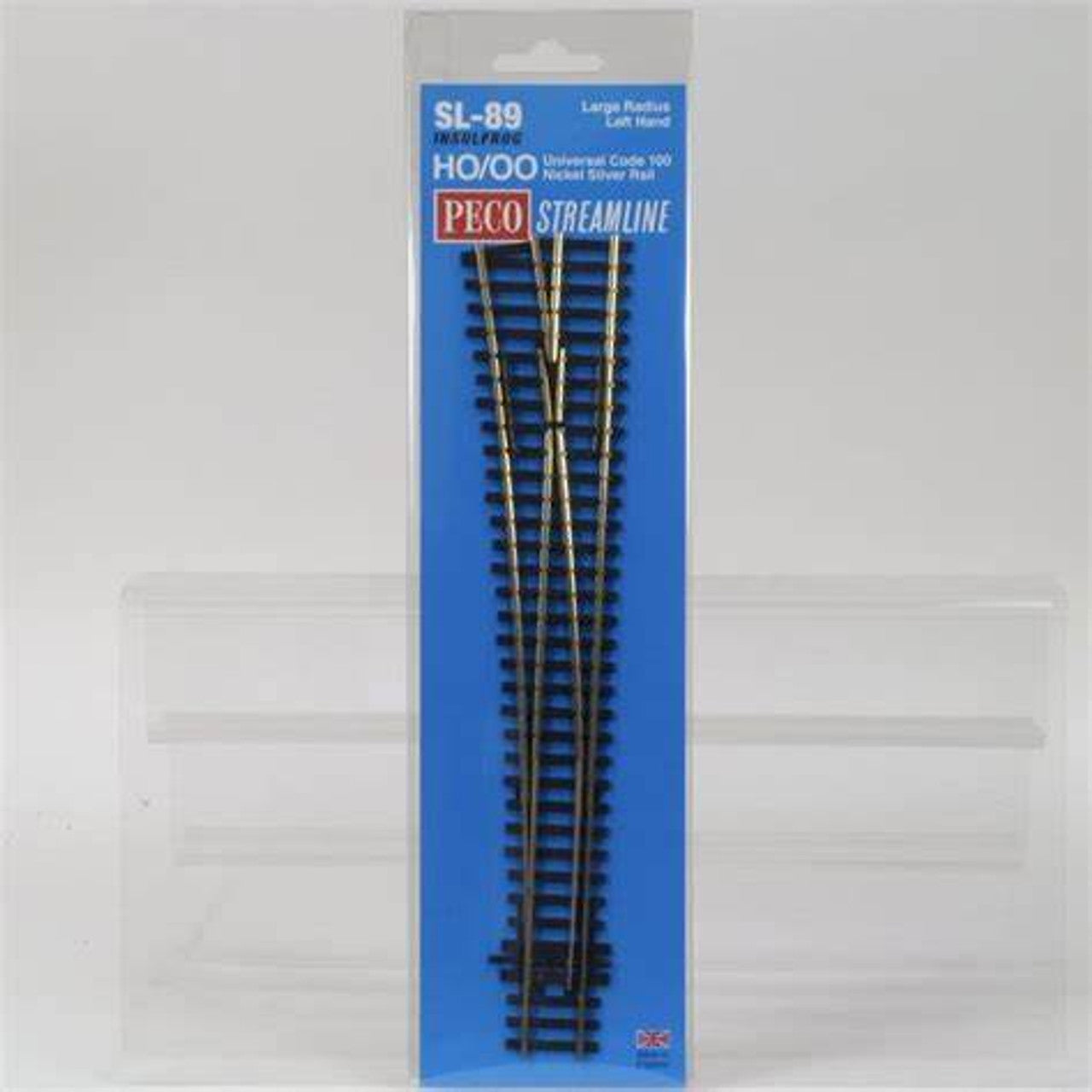 Peco SL-89 HO Large Radius Left Hand Turnout Code 100