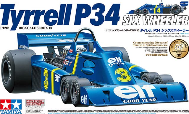 Tamiya 1/12 Tyrrell P34 Six Wheeler w/Photo-Etched Parts