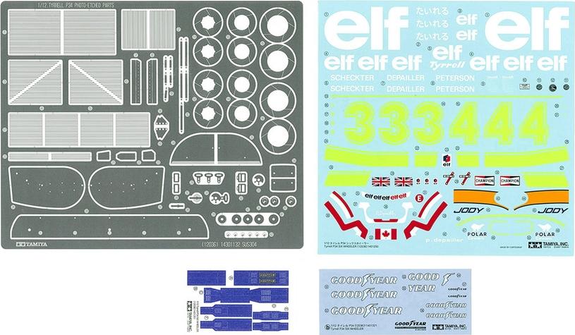 Tamiya 1/12 Tyrrell P34 Six Wheeler w/Photo-Etched Parts