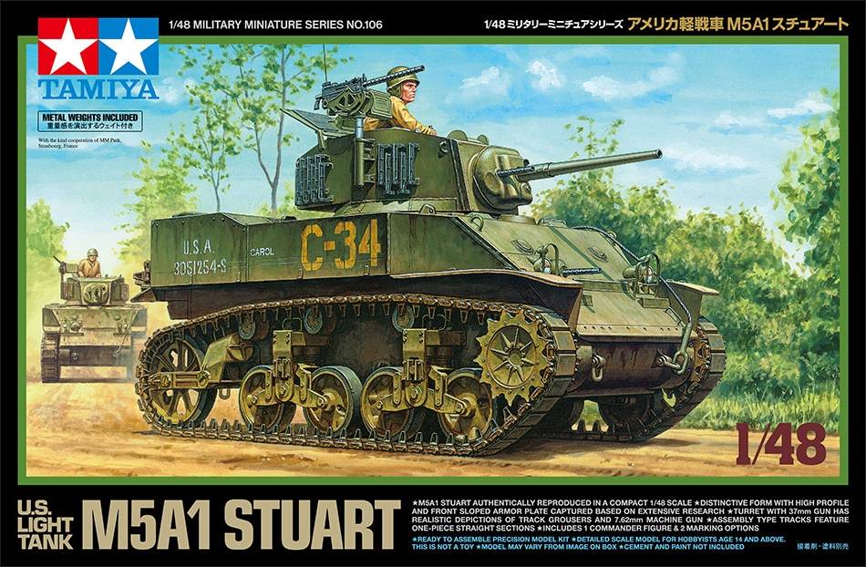 Tamiya 32606 1/48 M5A1 Stuart