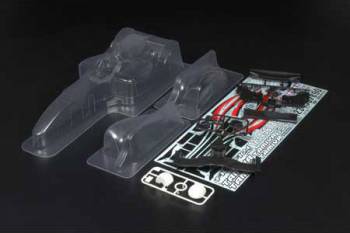 Tamiya Body Set, Fr/Rr Wing Clear: F104