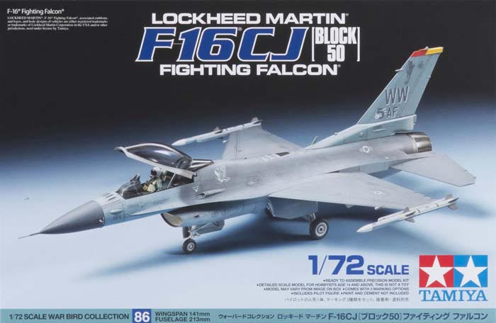 Tamiya 60786 1/72 F-16 CJ Fighting Falcon Block 50