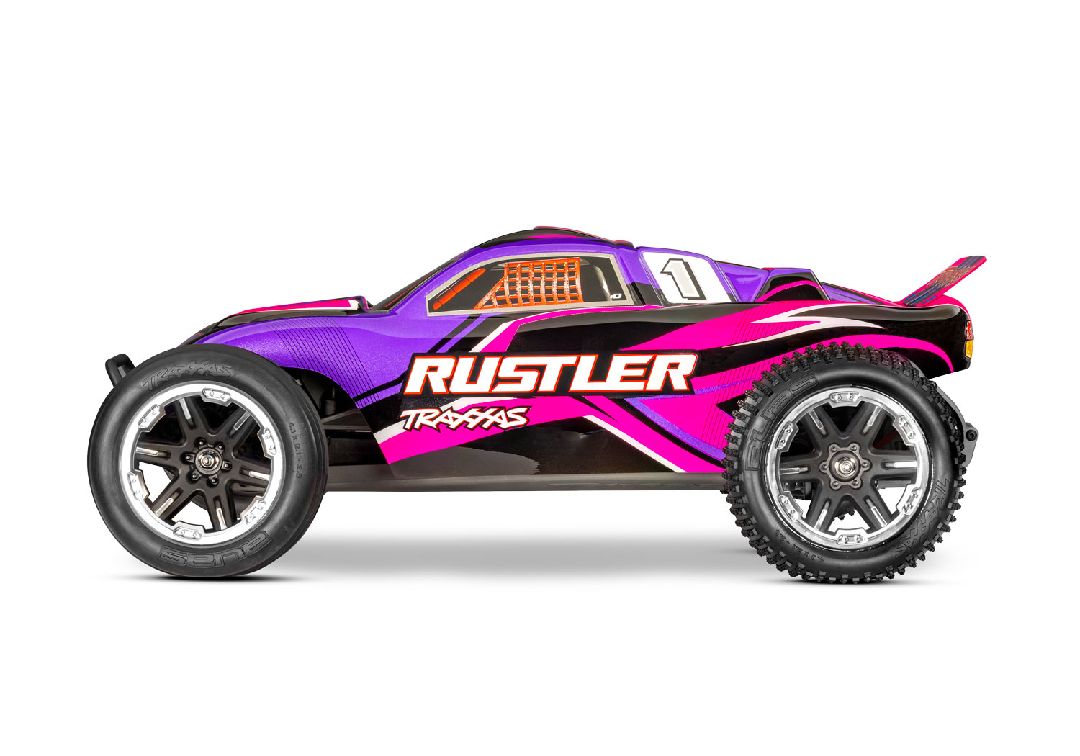 Traxxas 1/10 Rustler ExtremeHD 2wd RTR - Pink