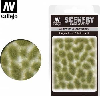 Wild Tuft Light Green Large 6mm (35)