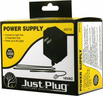 Power Supply Just Plug 24V DC By WOODLAND SCENICS