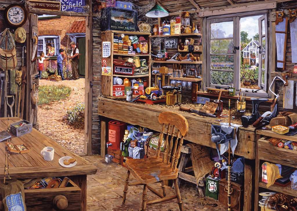 148592 - RAVENSBURGER 500PC XXL - DAD'S SHED
