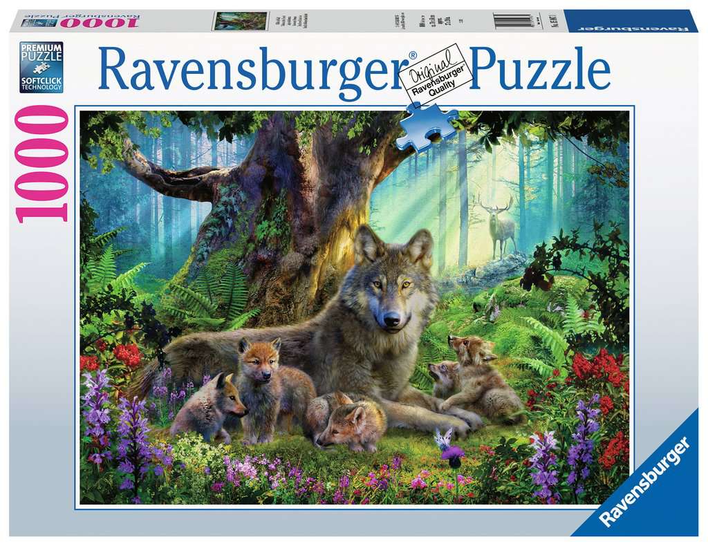 159871 - RAVENSBURGER 1000PC - WOLVES IN THE FOREST
